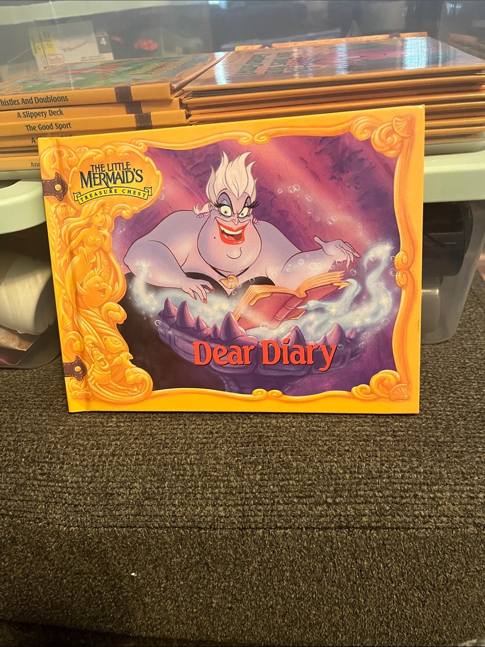 Disney Ursula 'Dear Diary' Wall Art - Purple & Gold